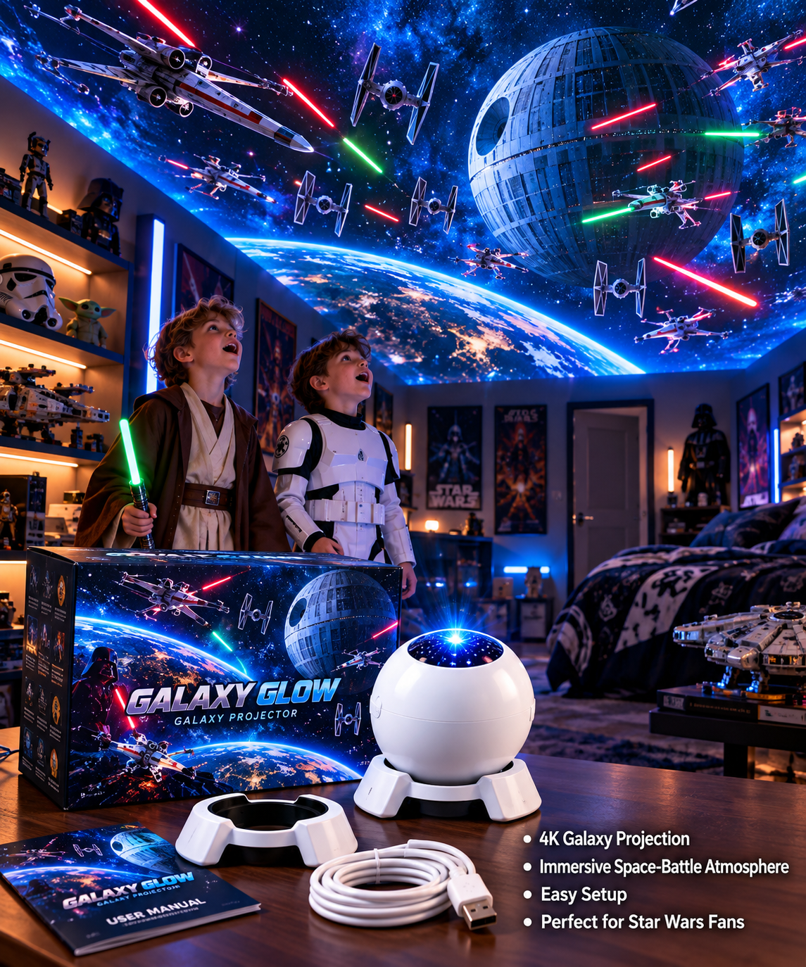 Galaxy Glow Projector